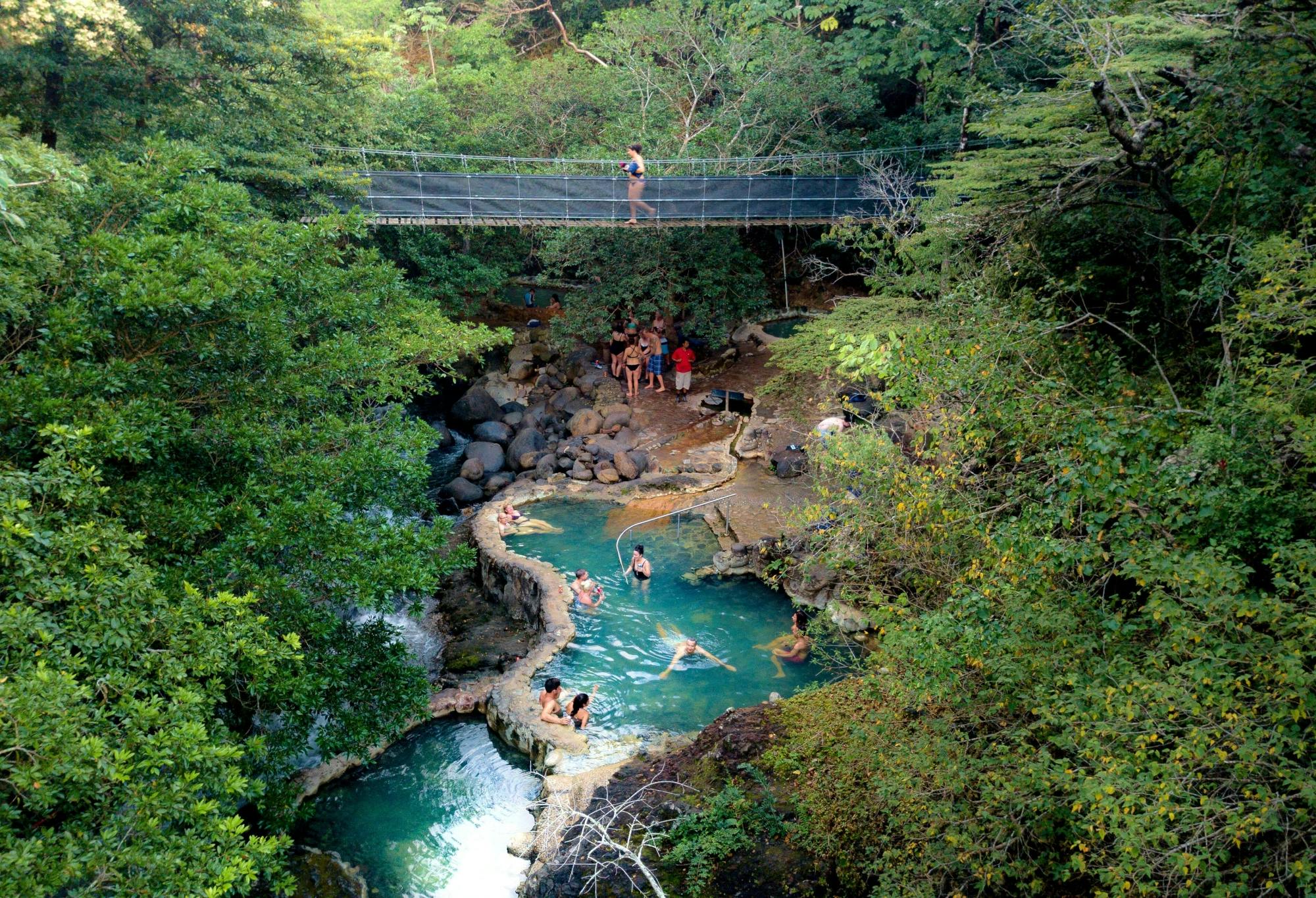 Hanging Bridges, hot springs & meditation in Costa Rica