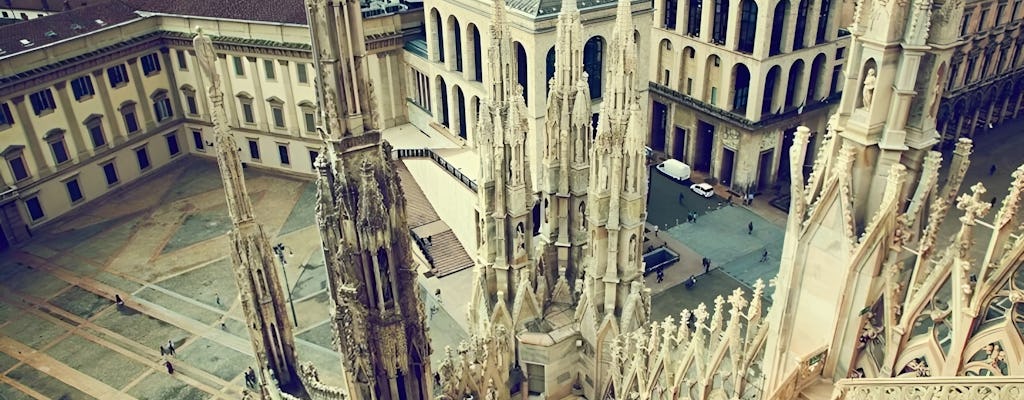 Duomo Skywalk e visita guiada sem fila ao Panorama de Milão