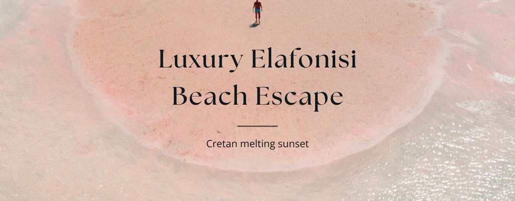 Visite privée de la plage d'Elafonissi au départ d'Héraklion