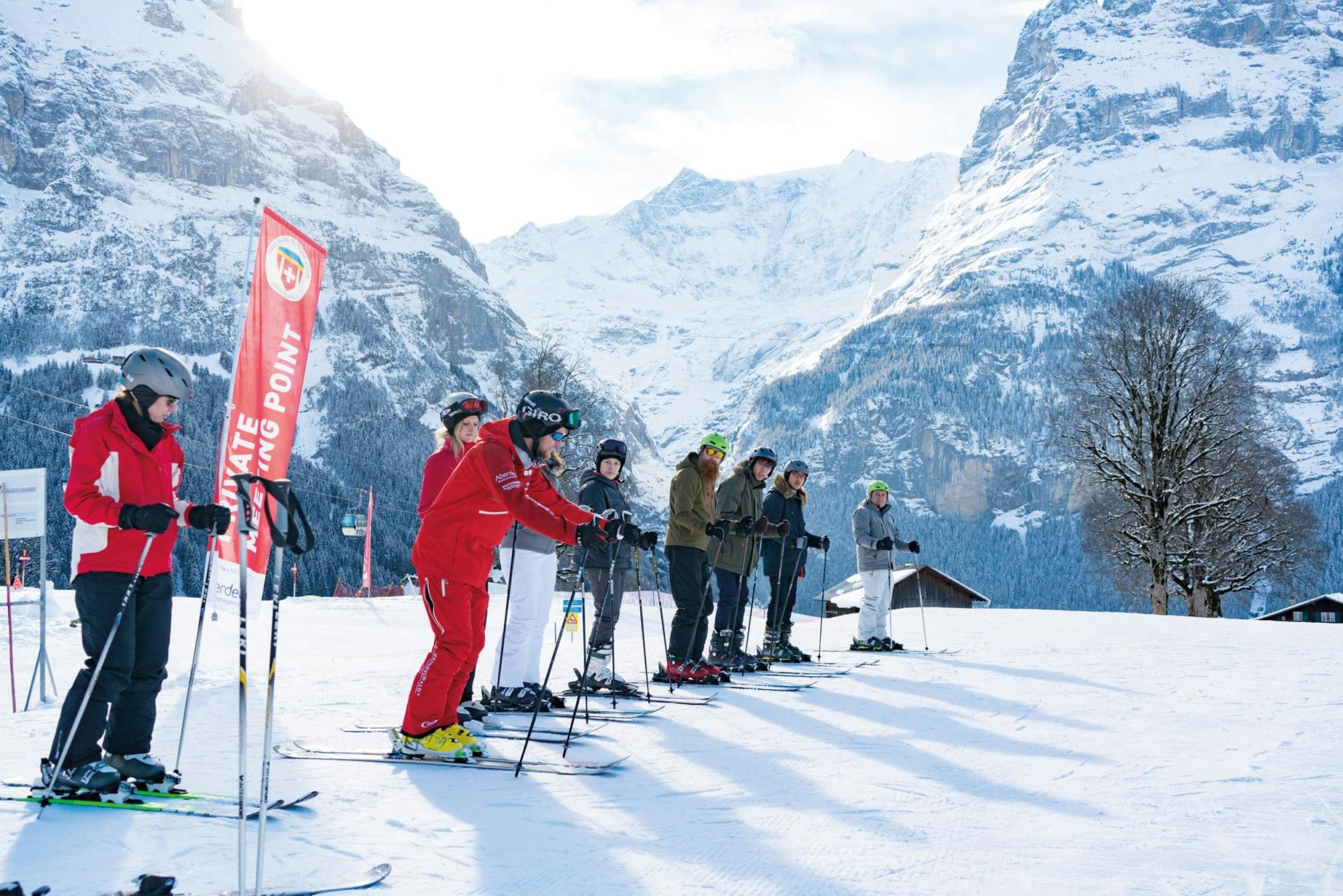 Interlaken Popołudniowa lekcja jazdy na nartach dla początkujących