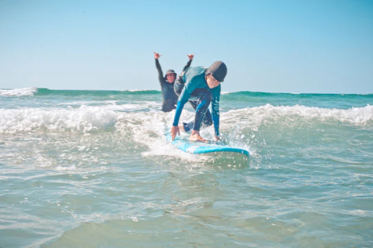 Kids and family surf class in Fuerteventura