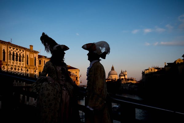 Festas e danças do Dia dos Namorados do Carnaval de Veneza em 2024