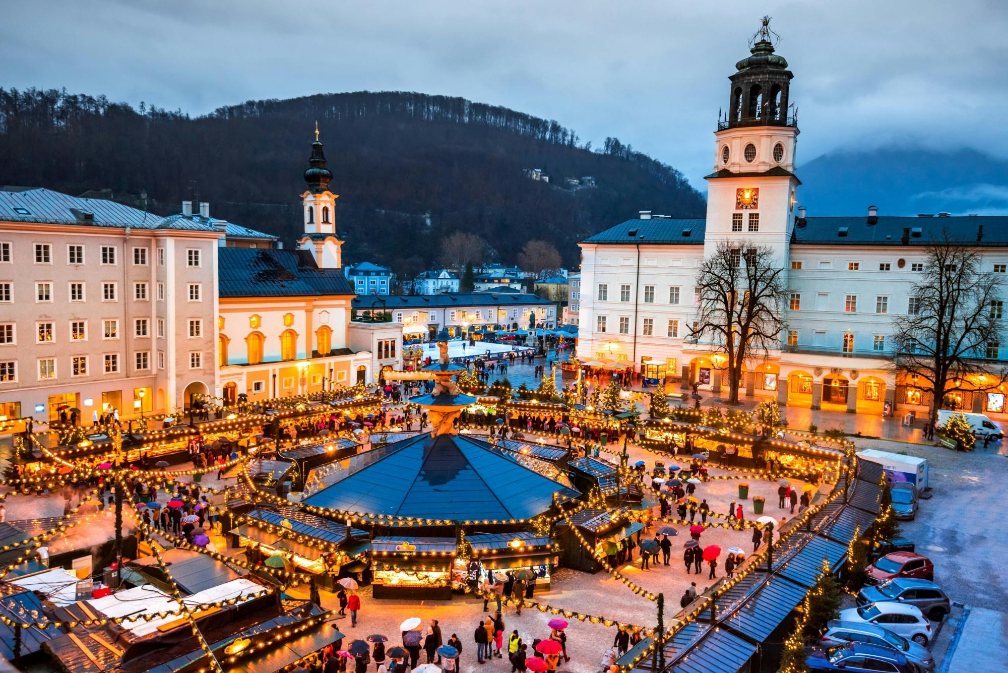 Visita al mercado navideño de Salzburgo con un local