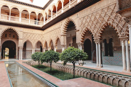 Visite à pied du meilleur de Séville avec accès VIP à l'Alcázar et à la cathédrale