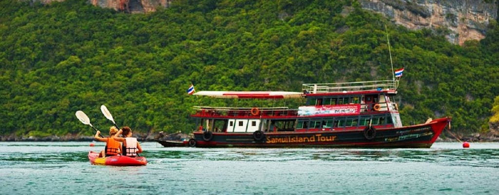 Wycieczka łodzią z przewodnikiem po parku morskim Angthong i spływ kajakowy z Koh Samui
