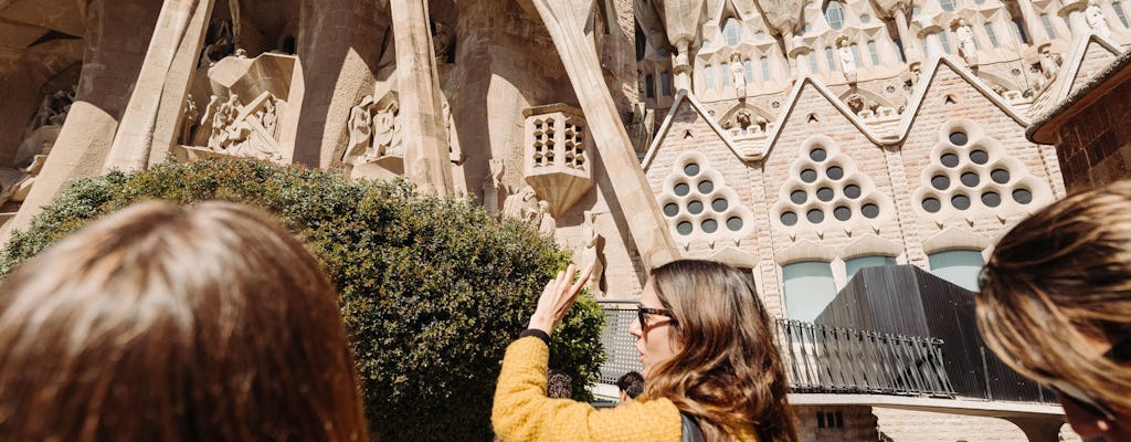 Entrada sem fila e visita guiada pela Sagrada Família para grupo pequeno