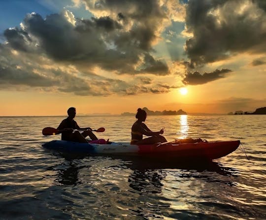 Sunset kayaking experience in Ao Thalane with BBQ dinner