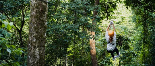 Extreme zipline experience in Ao Nang adventure park