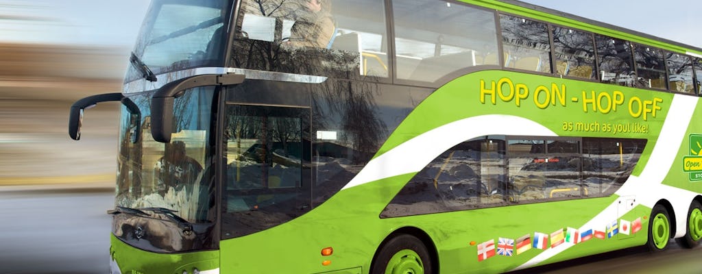 Biglietto per l'autobus turistico Hop On Hop Off da 24 ore a Stoccolma