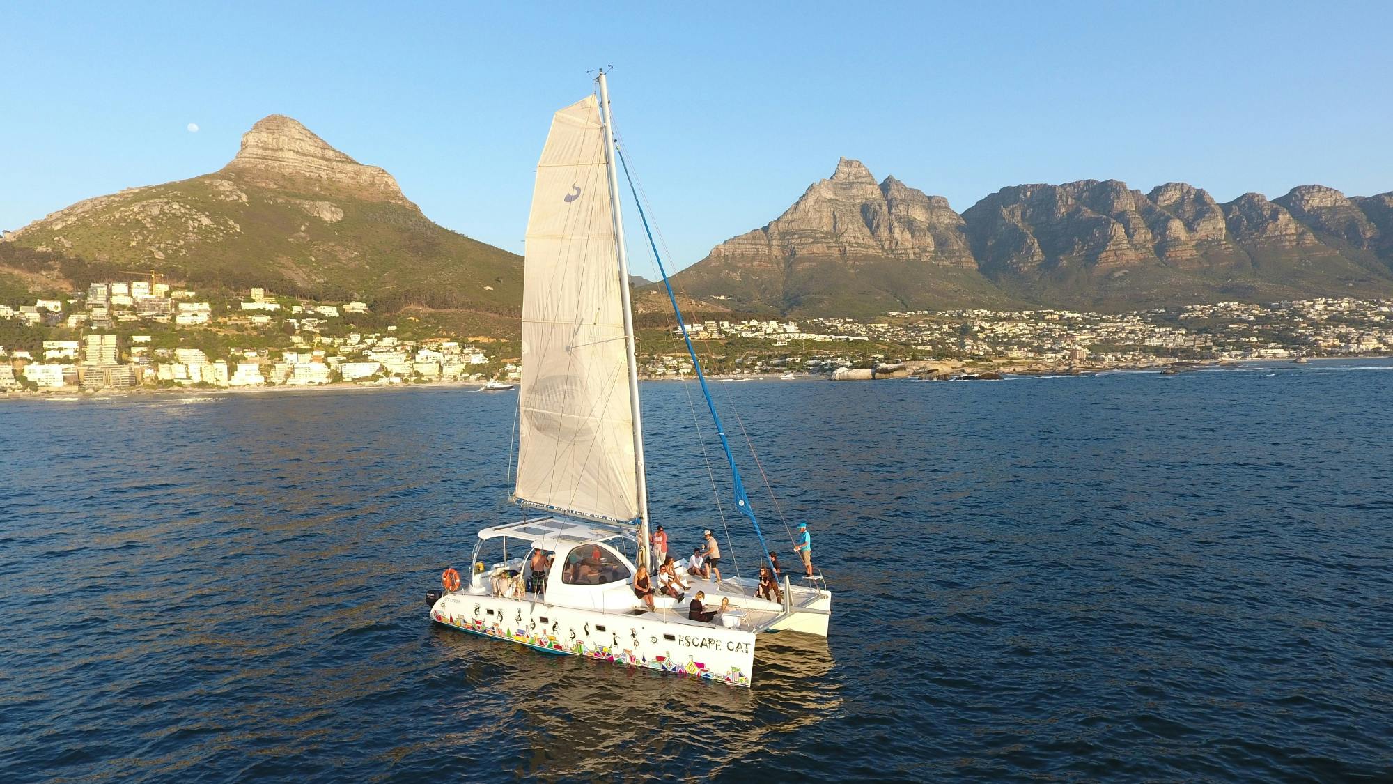 Catamarantocht van 1 uur in de baai van Kaapstad