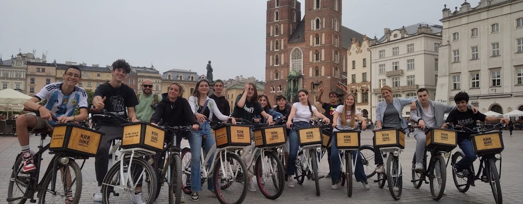 Tour in bici di 2 ore della città vecchia di Cracovia