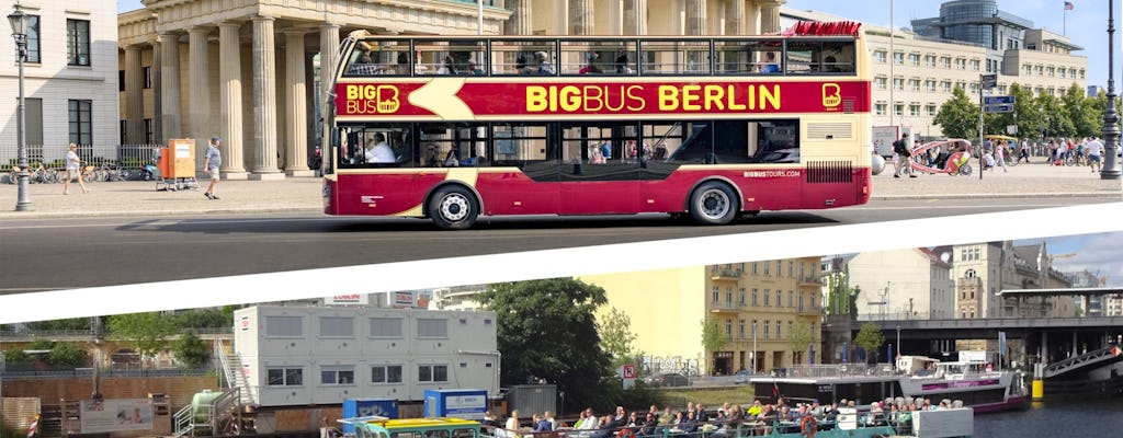 Hop-on hop-off bus in Berlijn voor 24 of 48 uur met boottocht op de Spree