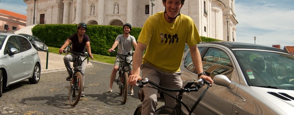 Wycieczka rowerem elektrycznym po wzgórzach Lizbony z angielskim przewodnikiem