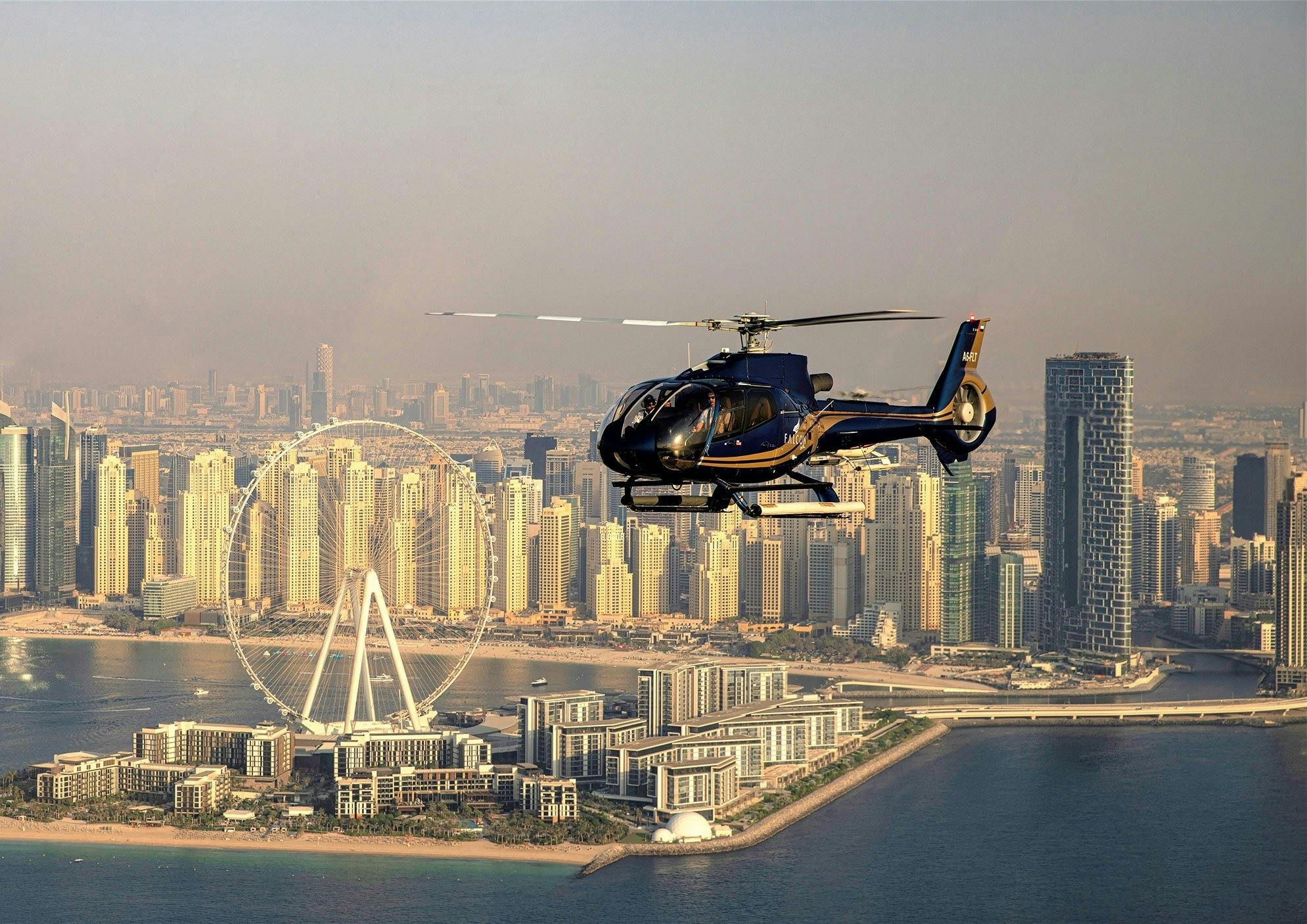 17 minute iconic ride by helicopter in Dubai Musement