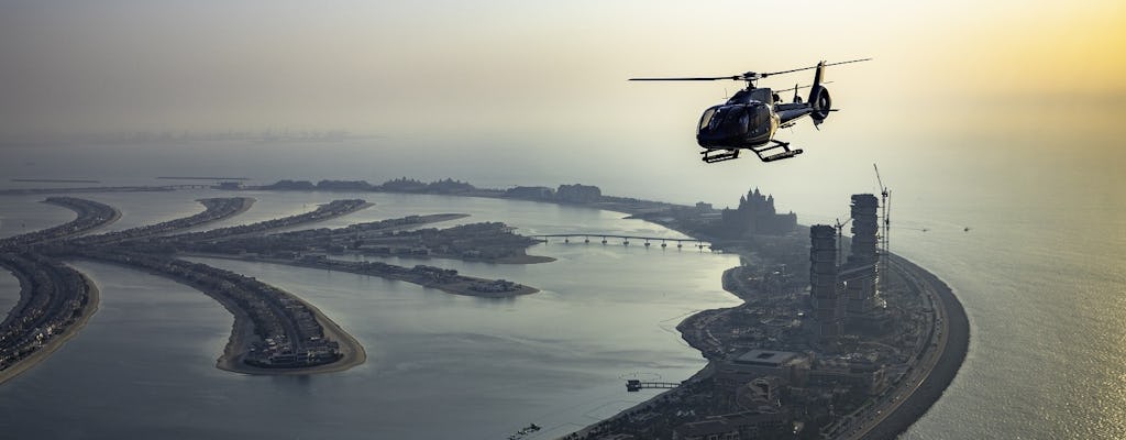15 minuten leuke helikoptervlucht boven Dubai