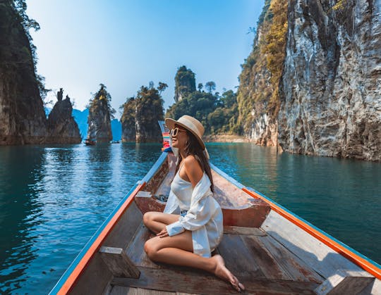 Private Longtail Boat Tour at Cheow Lan Lake From Khao Sok