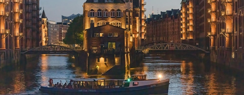 Crucero nocturno por las luces de Hamburgo