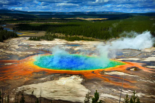 Grand Teton en Yellowstone zelfbegeleidende rijtours bundel
