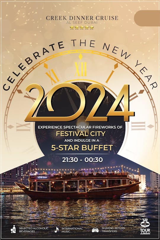 New Year's Eve 2023 at Dubai Creek Dhow Cruise