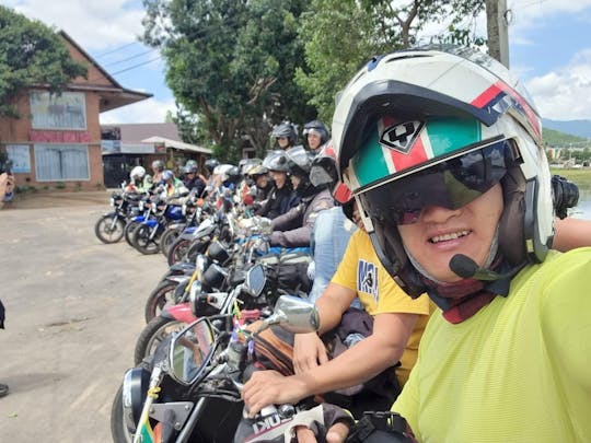 Guided countryside loop motorcycle day tour in Dalat