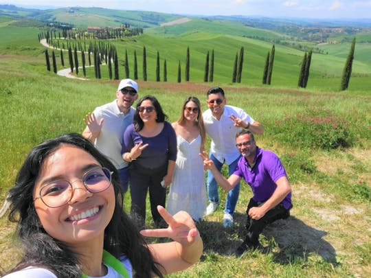 Półprywatna wycieczka z przewodnikiem po Sienie, Cortonie, Montepulciano i Val D'Orcia