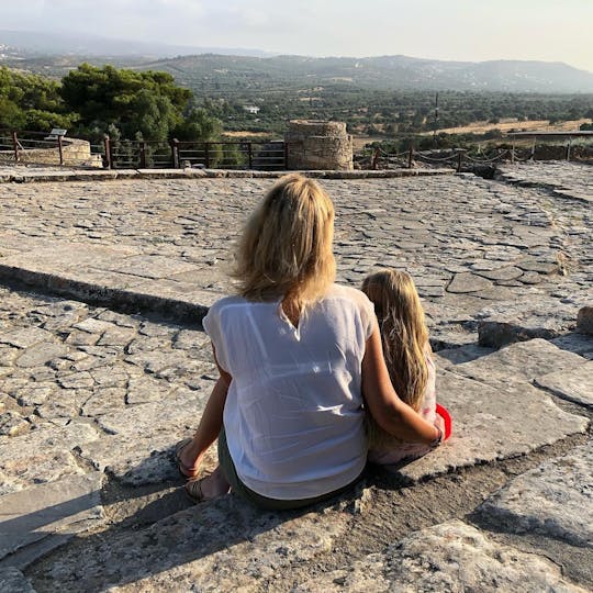 Palais anciens avec routes des vins minoennes et plage de Matala