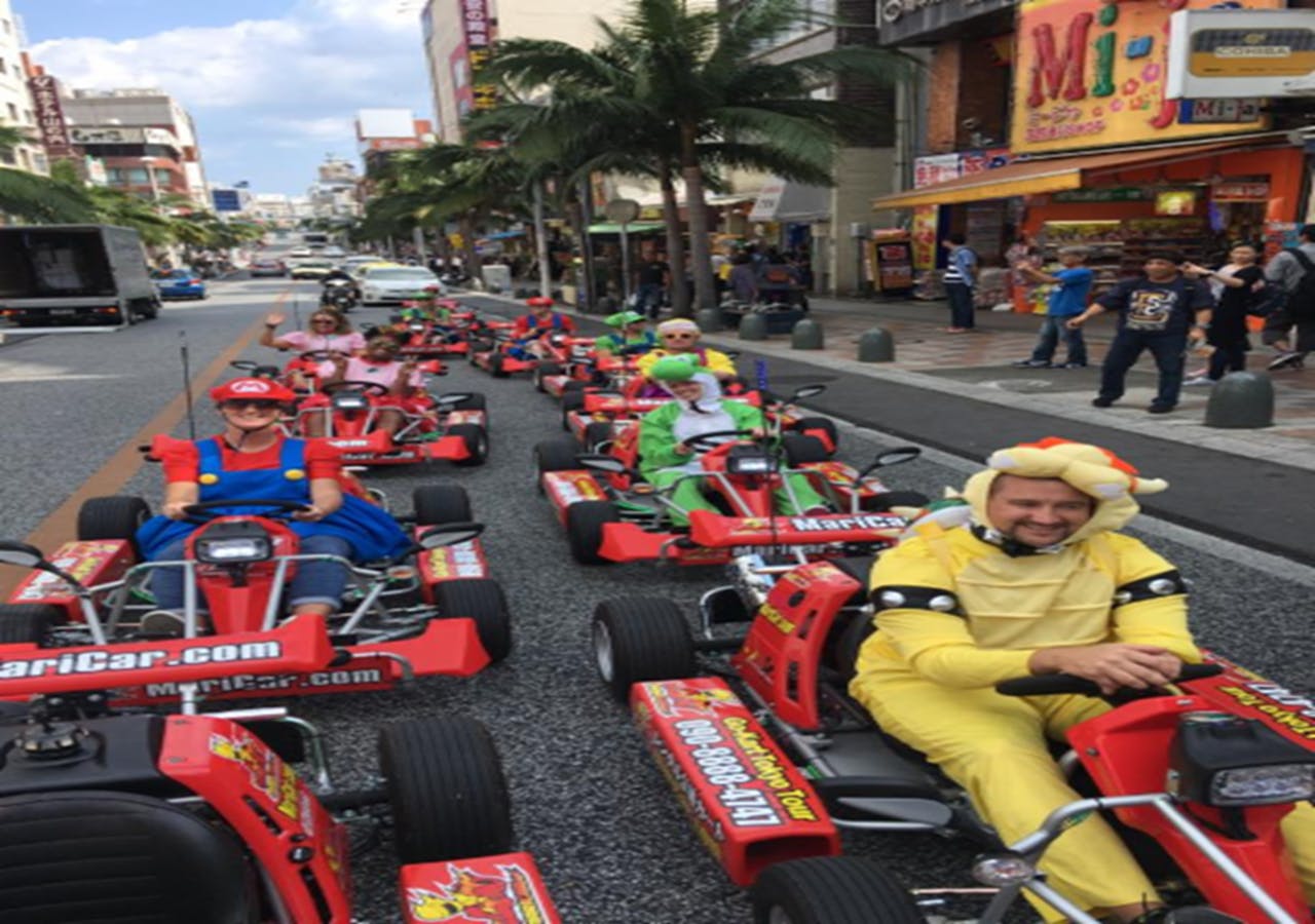 Tickets für das Okinawa Street Go-Kart-Fahren