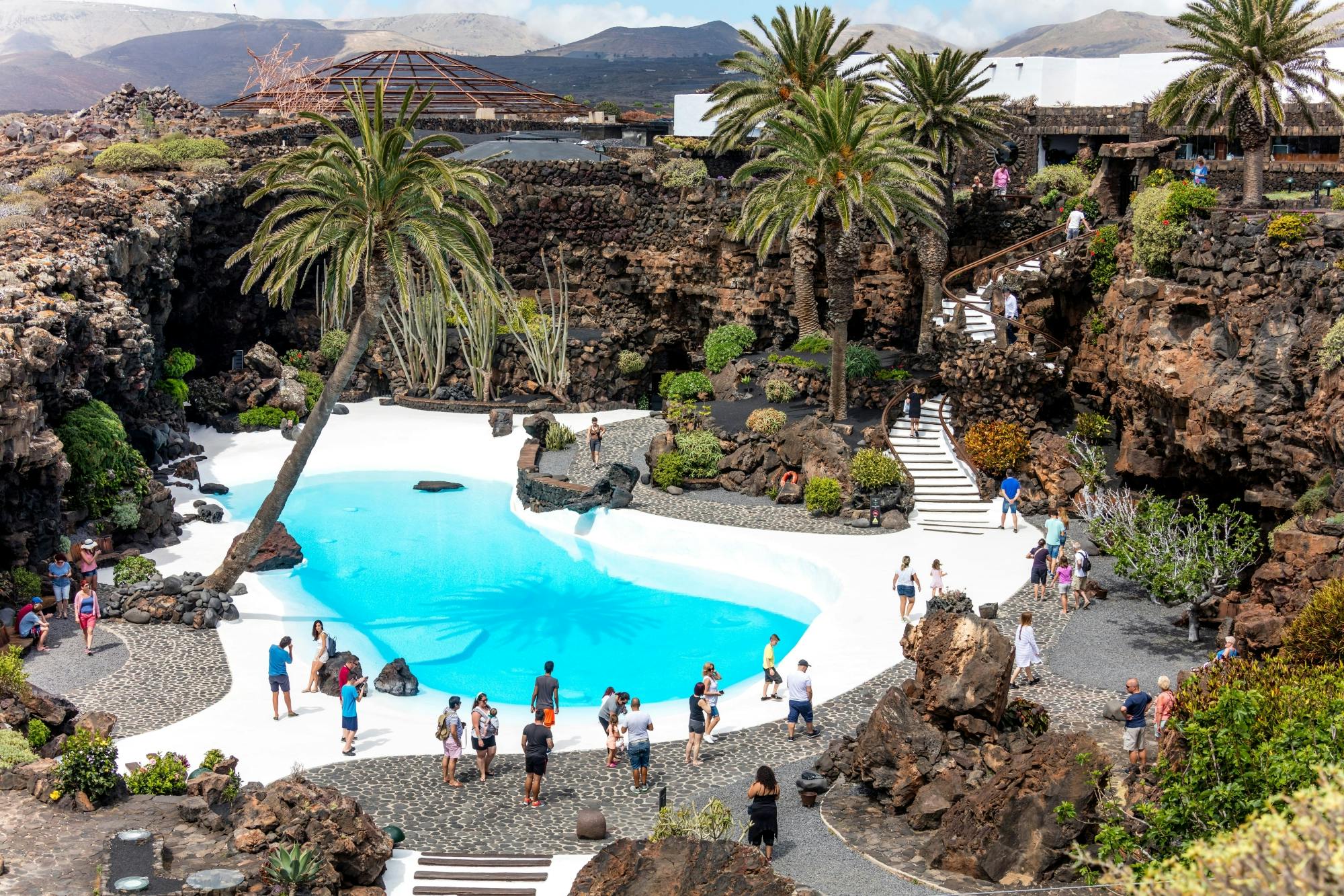 Pohjois-Lanzaroten kierros sisältäen Jameos del Aguan ja Teguisen