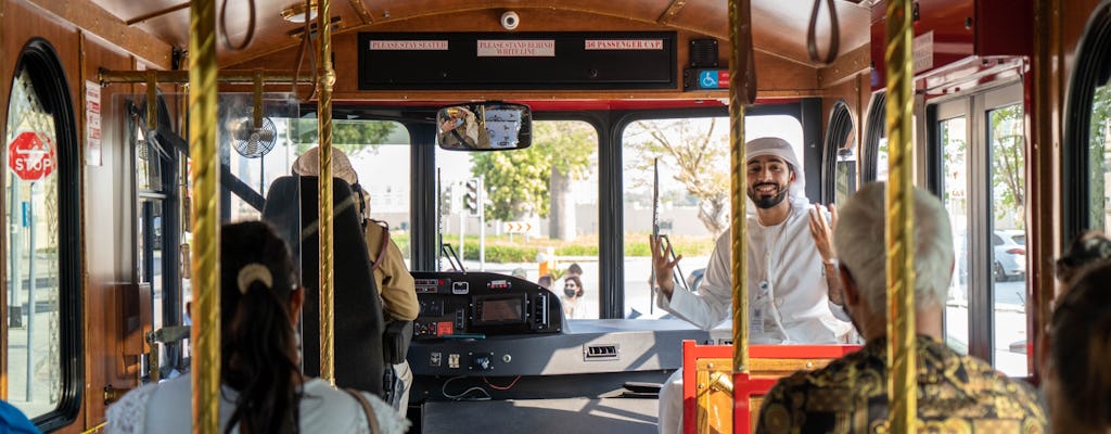 Traditional Trolley Tour of Dubai with a Traditional Meal