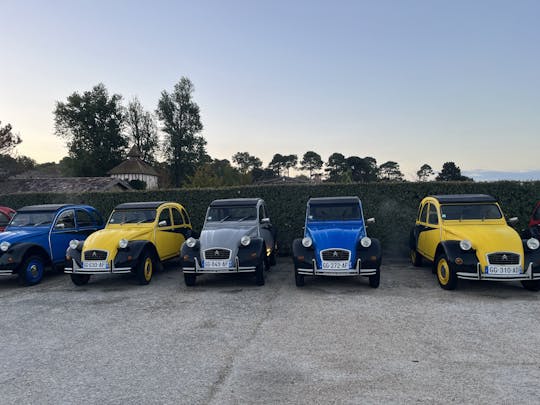 Private Médoc wine tour in a 2CV vintage car from Bordeaux