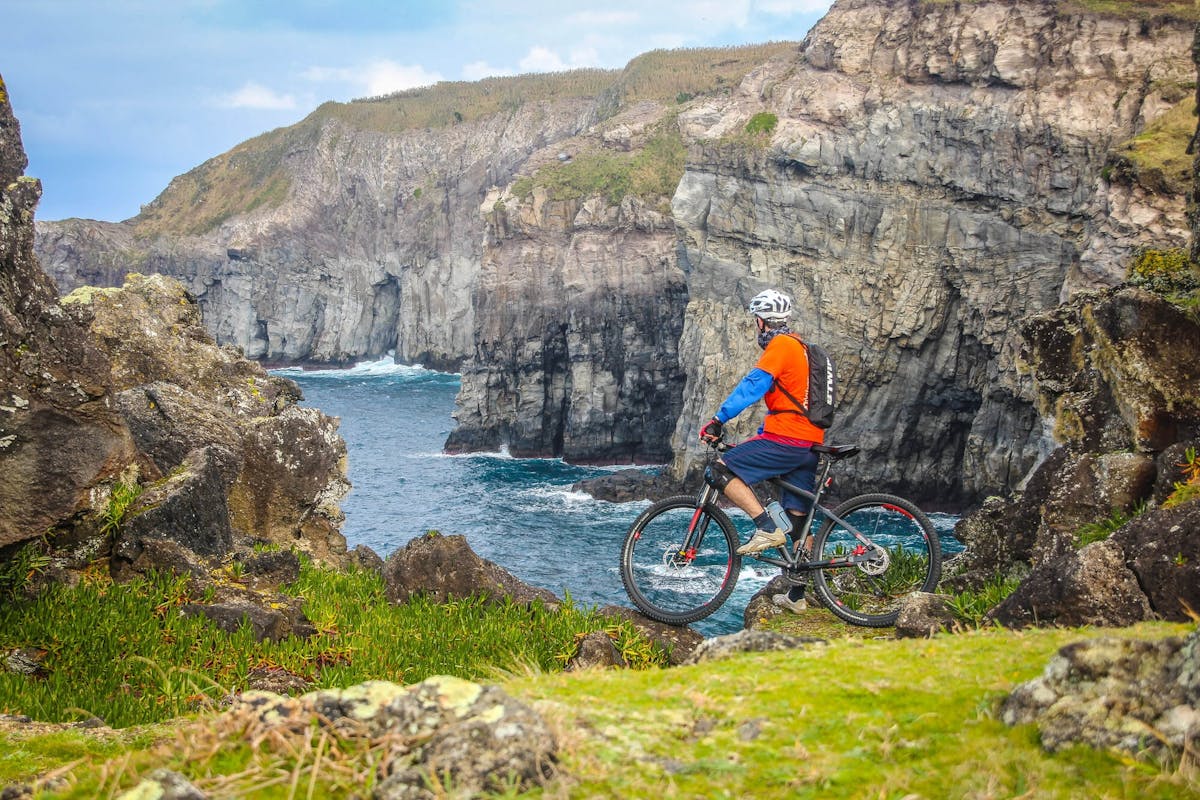 Begeleide elektrische mountainbiketocht in Ribeira Grande