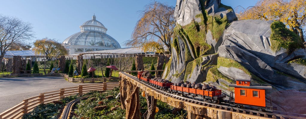 Espectáculo de trenes de vacaciones del Jardín Botánico de Nueva York