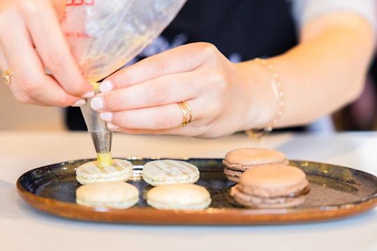 French macaron baking class at Galeries Lafayette