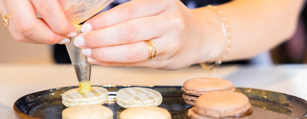 French macaron baking class at Galeries Lafayette