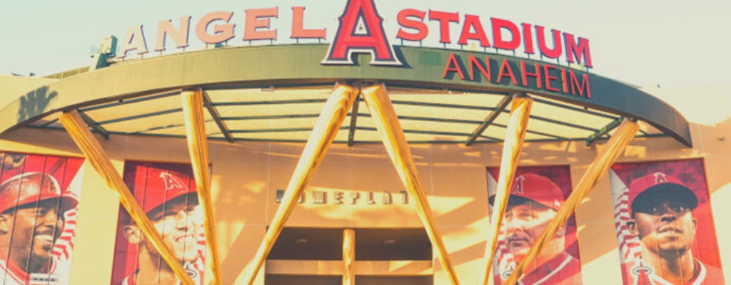 Los Angeles Angels-honkbalwedstrijd in het Angel Stadium
