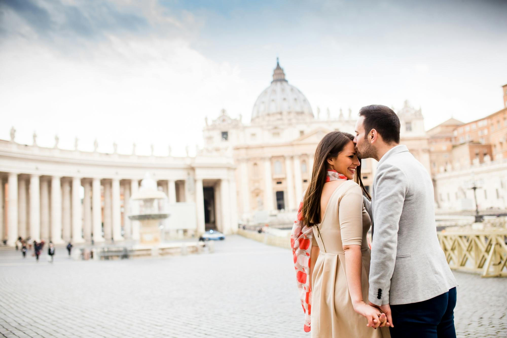 Fotoshooting in der Vatikanstadt