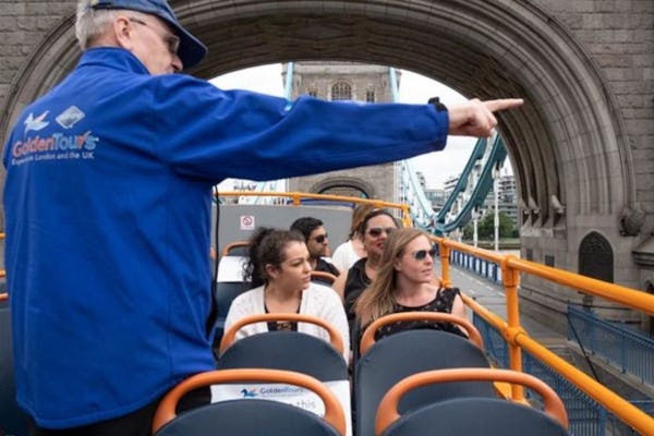 London panoramic open-top bus tour