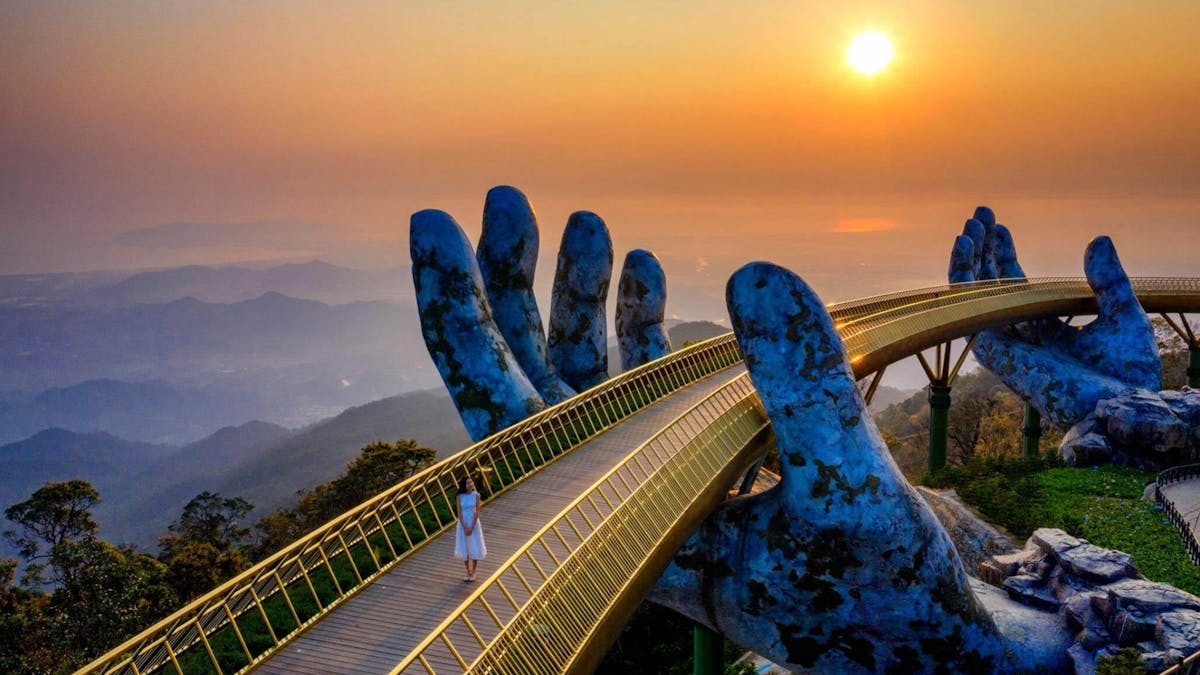 Bana Hills met Golden Bridge rondleiding met pendelbus