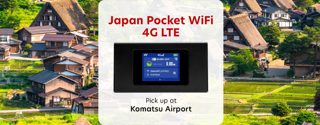 Alquiler de WiFi móvil - Aeropuerto de Komatsu