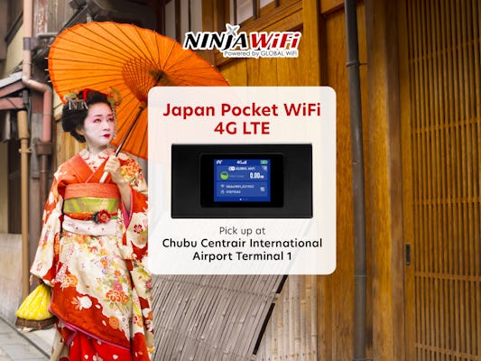Wynajem mobilnej sieci WIFI na terminalu 1 lotniska Chubu Centrair w Nagoi
