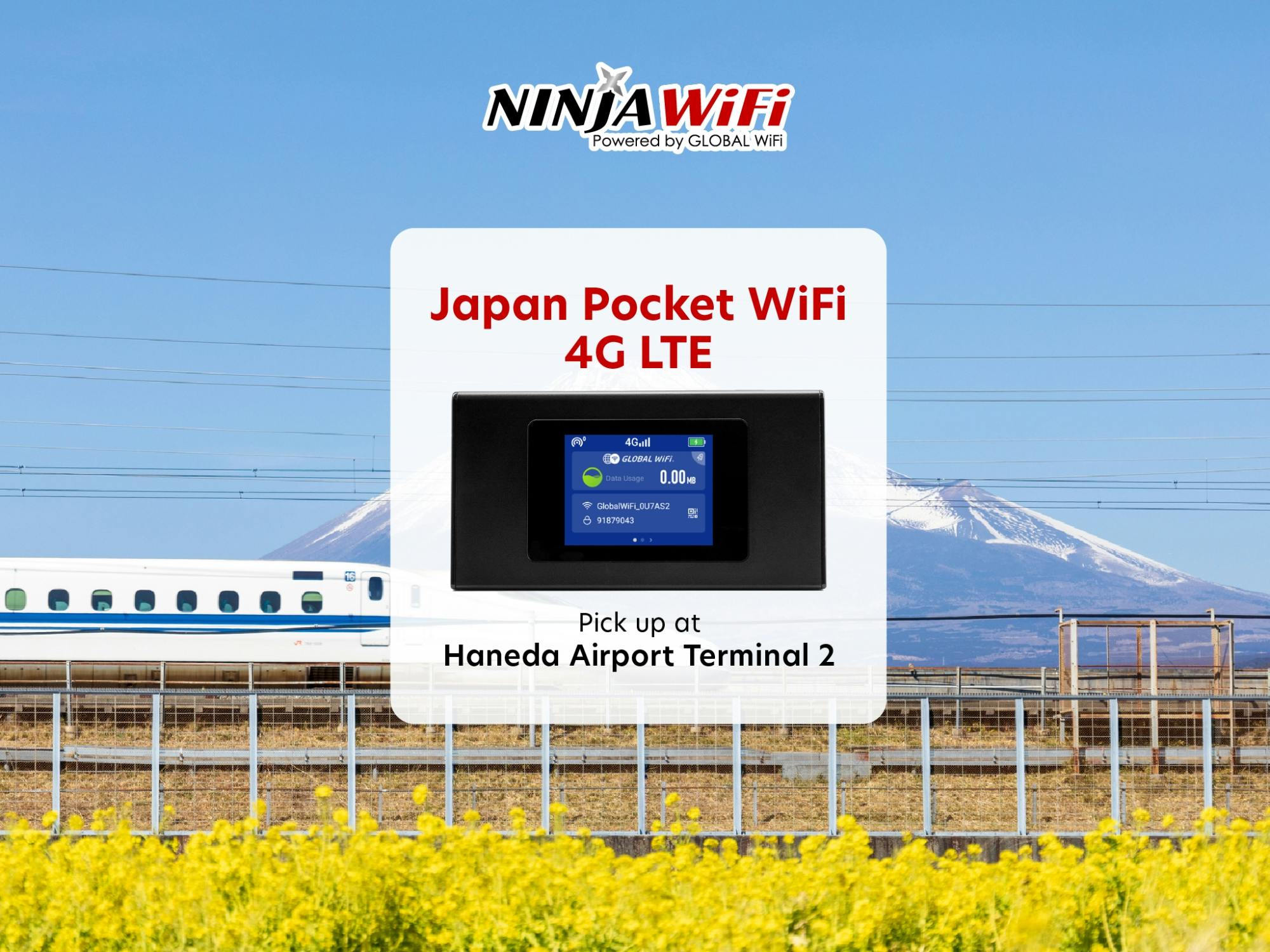 Alquiler de WIFI móvil en la Terminal 2 del aeropuerto de Haneda