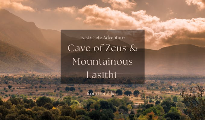 Tour privado de aventura a la cueva de Zeus y las montañas del este de Creta