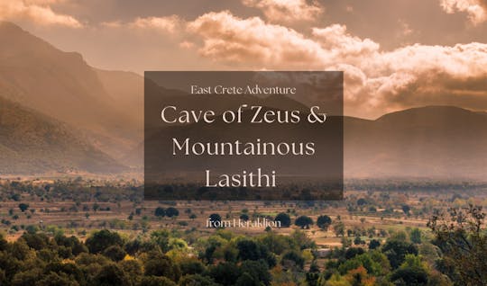 Caverna de Zeus e passeio privado de aventura montanhosa no leste de Creta