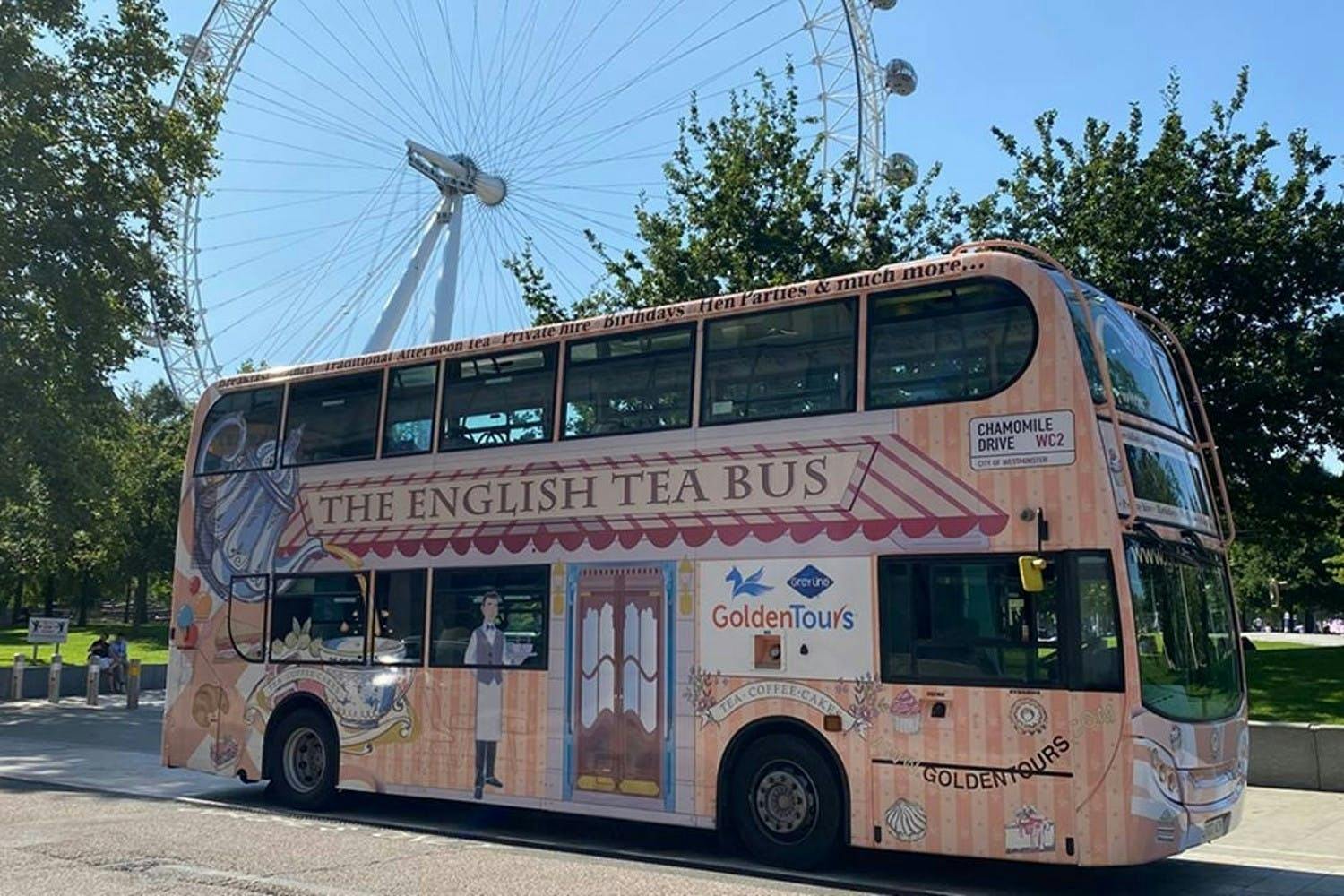 Afternoon tea bus with panoramic tour of London