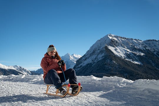 Sanki w Alpach z Interlaken