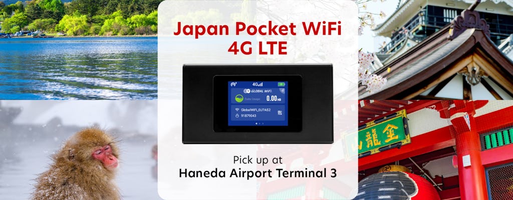 Pocket-WLAN-Verleih am Terminal 3 des Flughafens Haneda