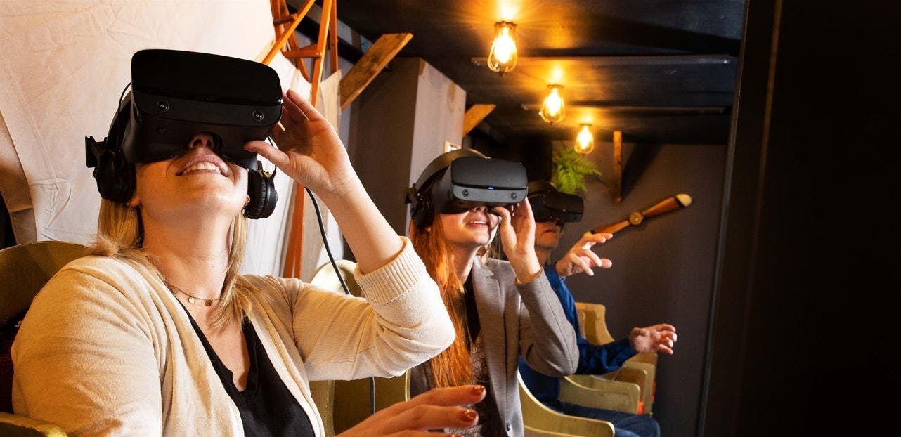 Ingressos alemães para a experiência TimeRide VR em Munique