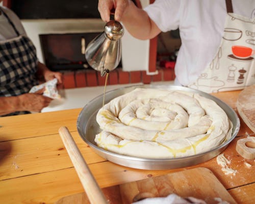 Clase de cocción de pasteles filo en una microgranja en Lefkada