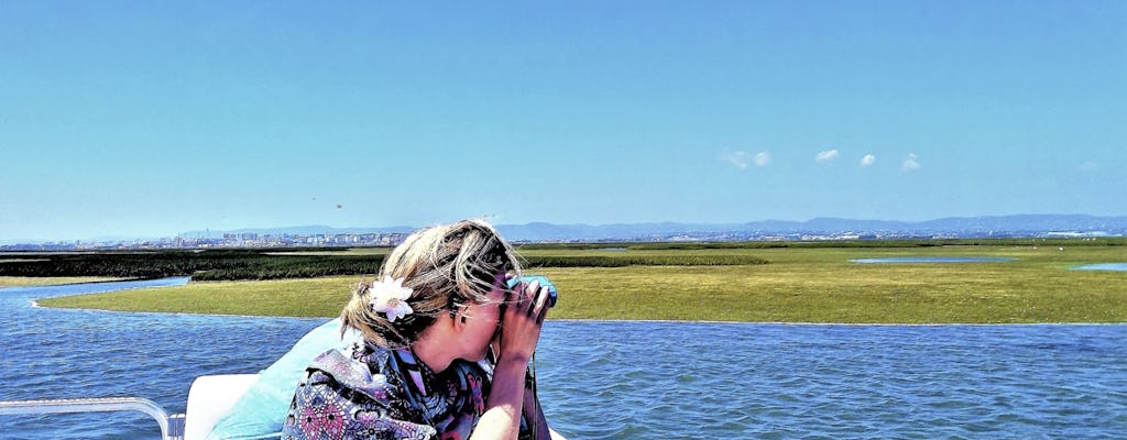 Paseo en barco por la naturaleza y observación de aves de la Ría Formosa