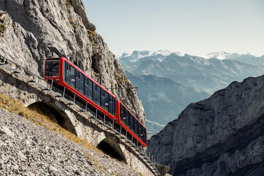 Mt. Pilatus self-guided golden roundtrip from Lucerne with boat cruise